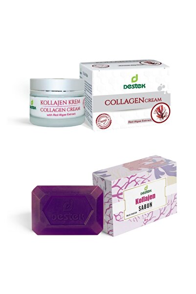 Destek Collagen Cream 50gr and Collagen Soap 150gr (Set of 2)