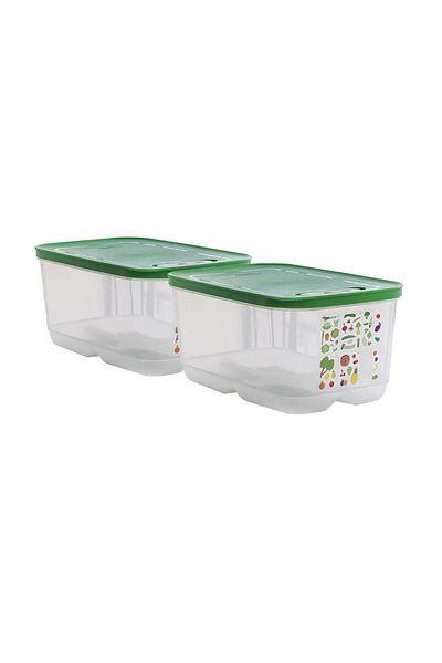 Tupperware Sera Refrigerator Storage Container 2 X 4.4 l Sera006 230