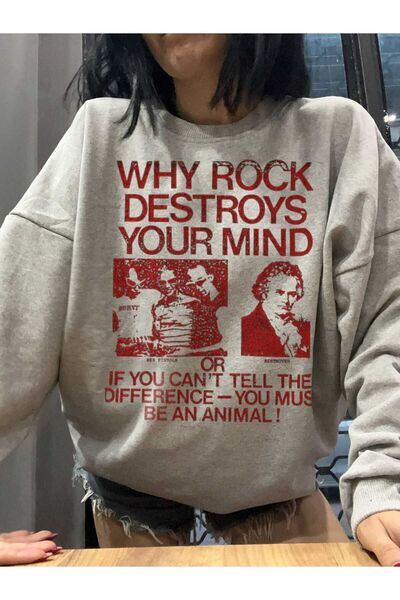 MAYDAY CULTURE Gray Women/Men's Unisex Sweatshirt