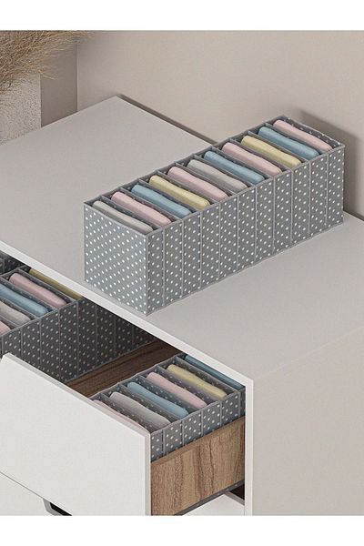 she berrak Polka Dot Inside Drawer Accordion Organizer-16x43x14 Cm