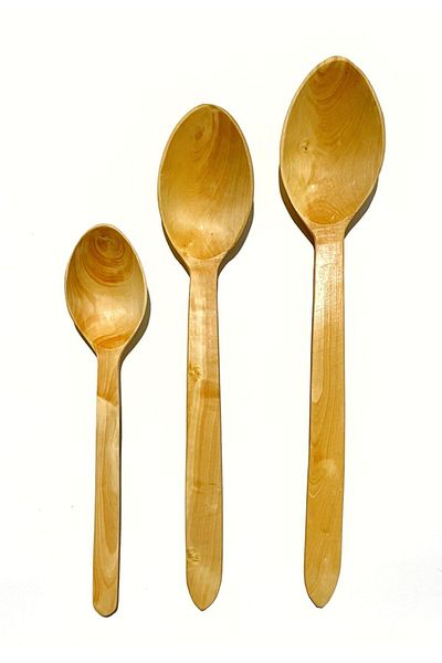 Kitchen Mania 3 Pieces Boxwood Spoon Wooden Spoon Wooden Wooden Spoon