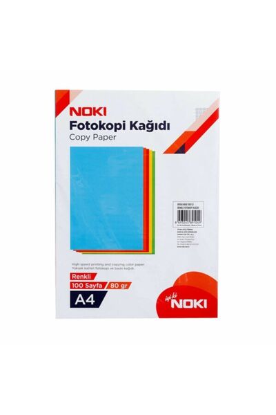 Firm Noki A4 5 Colors Copy Paper - 80g Pack of 100