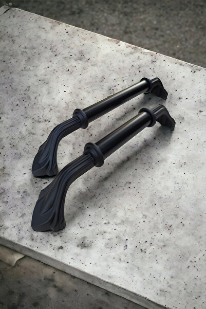 Dizaynhouse 192 mm Kuğu Serisi Mobilya Kulpu, Siyah Metal Mutfak Dolabı Kulpu...
