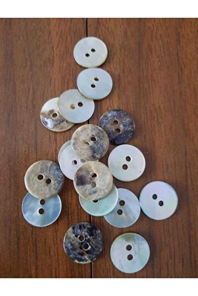 İMREN AKSESUAR Button Genuine Mother of Pearl 1 cm 1 Quality Package 20 Pieces