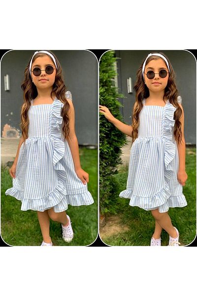 Butik Girl's suspender ruffle dress