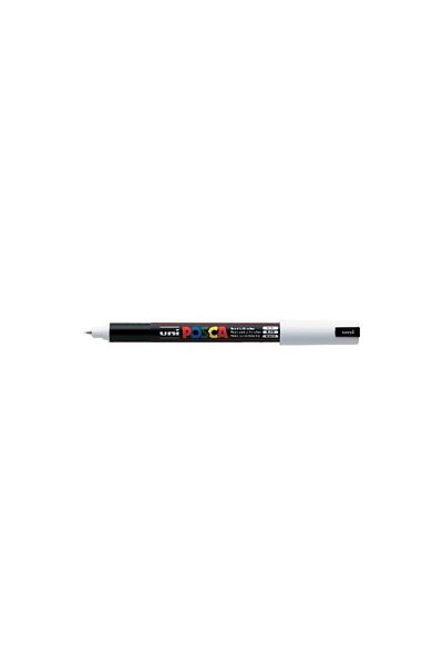 UNİ-BALL Posca Uni Ultra Fine 0.7 Mm White Paint Marker - 2 Pieces