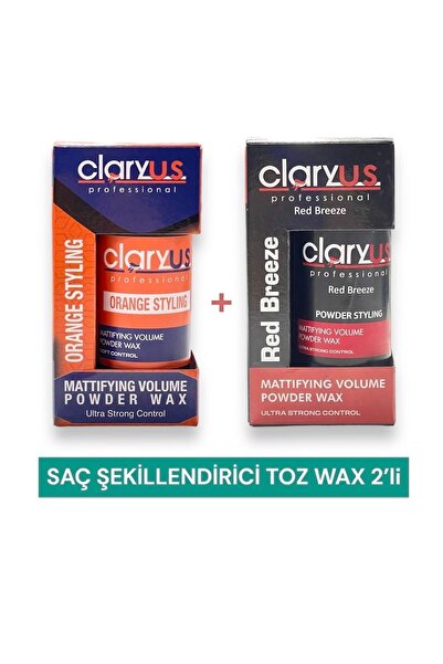 Claryus Şekillendirici Saç Pudrası Güçlü Toz Wax 2’li