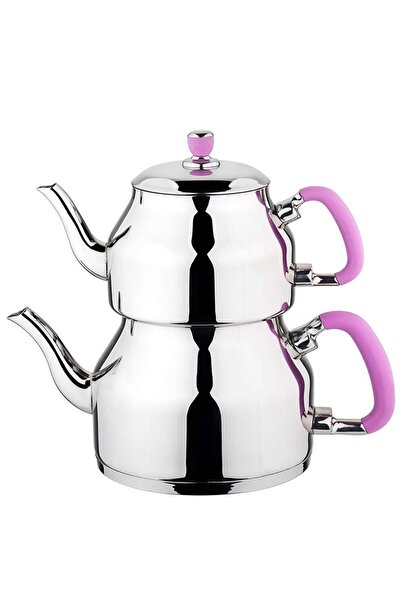 Özkent K-330 Symbol Mini Boy Sade Çaydanlık Takımı Lila