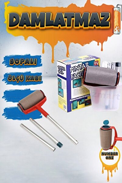 xolo Plastik Boya Rulo Seti Sopalı Ölçü Kaplı Kolay Boya Badana Seti Pintar