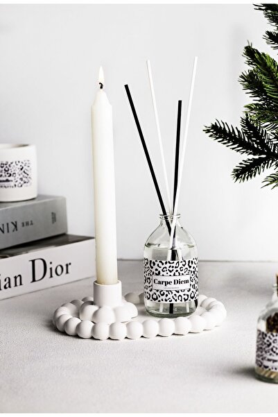 LALEZEN HOME Boncuk Stant - Mumluk ve Yasemin Oda Kokusu 100ml (mum dahil değ...