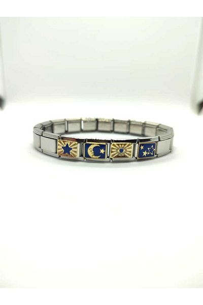 HKN AVM ACCESSORİES Italian Steel Bracelet - Charm Design