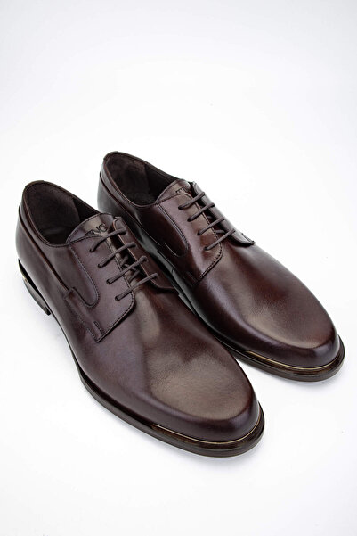 Tamer Tanca Erkek Hakiki Deri Kahverengi Deri Klasik Ayakkabı