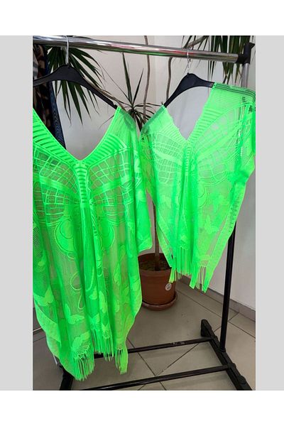 Bysenby Bysen Mother and Daughter Butterfly Print Beach Dress - Pareo Set