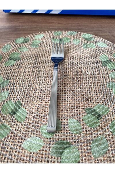 Elif Line Model 12 Pieces Dessert Forks 18/10 Stainless Steel
