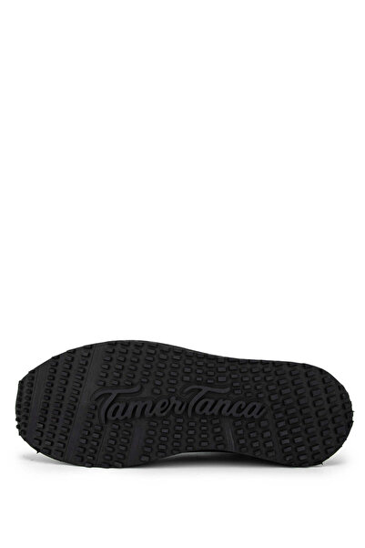 Tamer Tanca Erkek Hakiki Deri Siyah Sneakers & Spor Ayakkabı