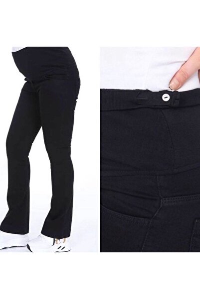 LİYACA Ispanyol Paça Yarım Hamile Kot Pantolonu