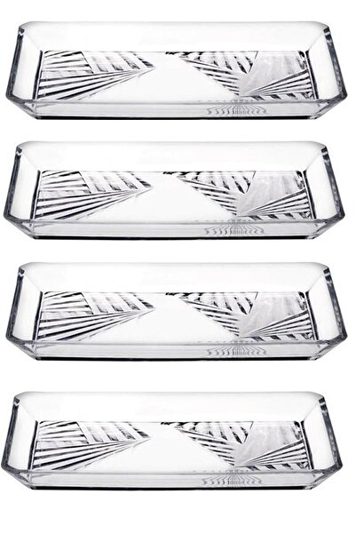 Paşabahçe 68153 Madlen 4 Piece Rectangular Serving Plate Fma07804