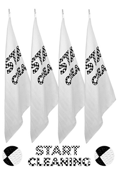 START CLEANING Set de 4 cârpe de curățare din microfibră |   Set de 4 cârpe m...