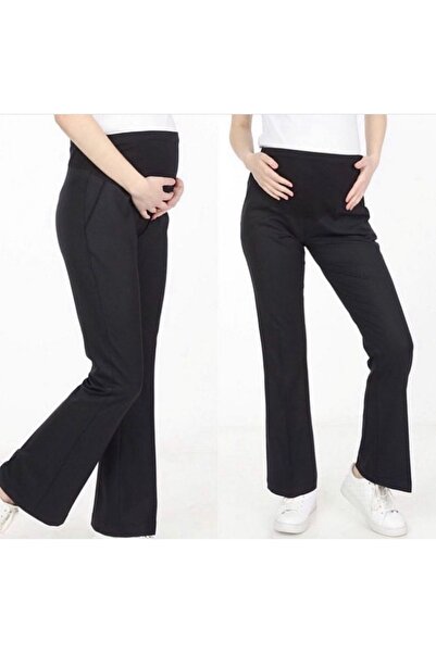 LİYACA Flared Leg Classic Fabric Hamile Trousers