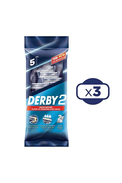 Derby 3 Pieces 2 5 Bag Razor Blades