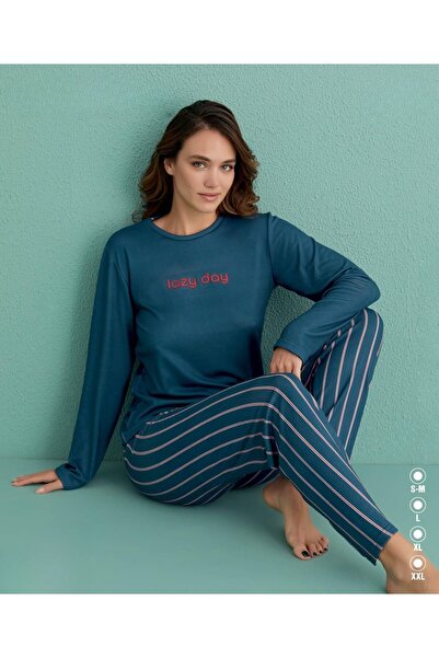 İpek Γυναικείο μακρυμάνικο θερμικό σετ πιτζάμες