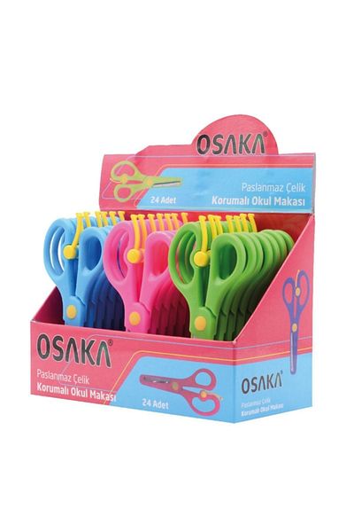 Osaka Student Scissors Pink 3 PiecesProtected Stainless Steel