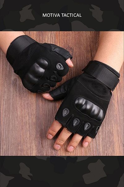 Motiva 511 Model Tactical Combat Motorcycle Operation Outdoor Sport Protected Half Fingerless Gloves