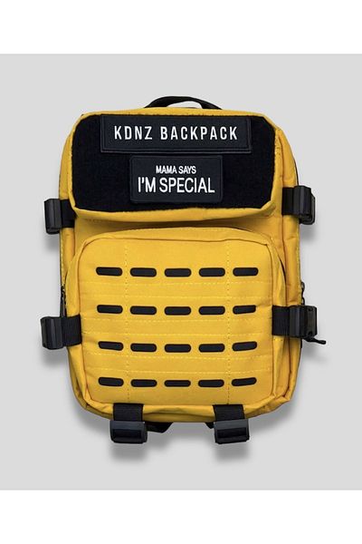 KDNZ حقيبة ظهر EVO 2.0 MINI 9LT LEMON BLACK مع رقعة واحدة كهدية