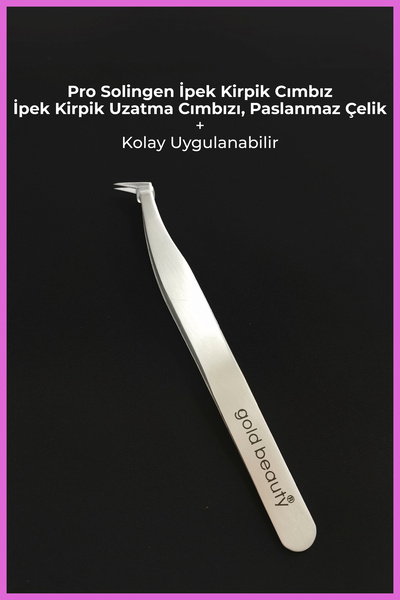 Nera Classy Profesyonel Solingen Gold İpek Kirpik Cımbız, İpek Kirpik Uzatma ...