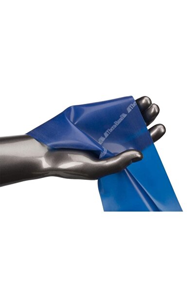 THERABAND Thera-band Blue, banda de exerciții foarte rezistentă pentru Pilates, cauciuc, 1,5 metri
