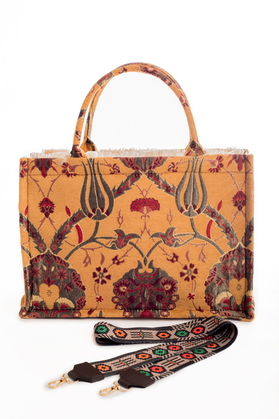 MOTTİF İSTANBUL Etnik Desenli Omuz Çanta Askılı Kadın El Çanta Motif Istanbul...