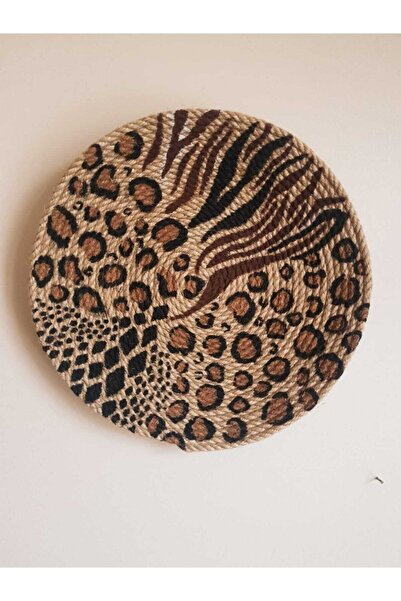 Joly El Yapımı Afrikan Tabak Etnik Hasır Tabak Seti Bohem Duvar Dekoru Afrika Tabak