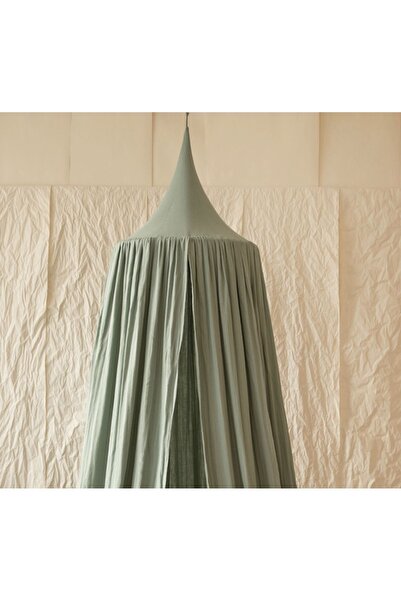 Balküpü Sling Çağla Yeşili ( Tırtıklı Müslin) Sık Pileli- %100 Pamuk Cibinlik