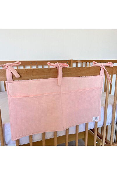 PAMUKA Bebek Beşik Yanı Organizer - Baby Pink