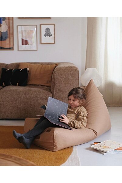 Balküpü Sling Çocuk Armut Minder\ Puf Koltuk Vizon