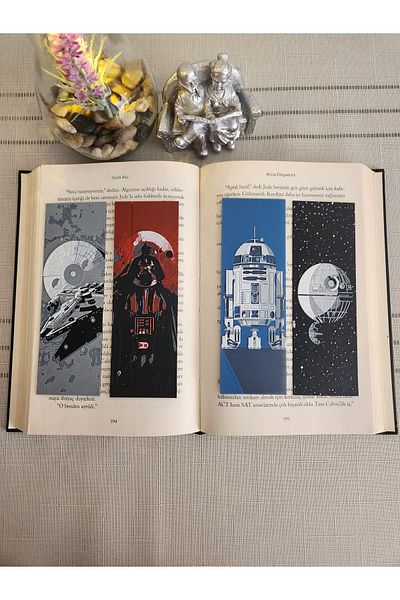ALTINDAL Home Set de 4 semne de carte în relief Star Wars - 3D 3D