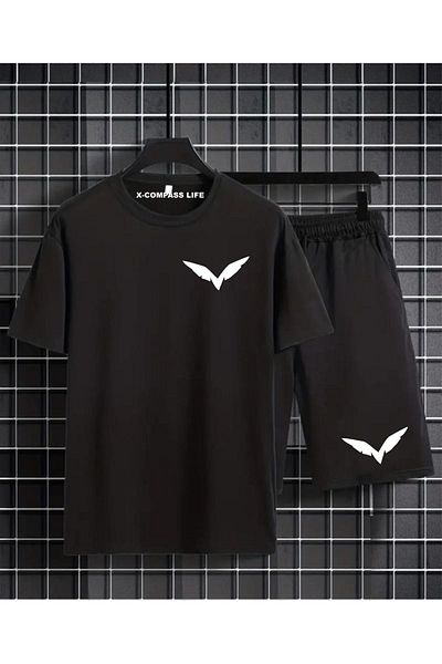 NOKAY Unisex Oversize T-Shirt - Eagle Wing Printed