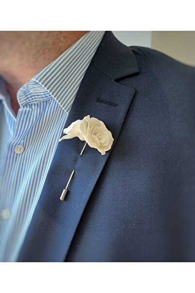 CREATİVESHOP Gül Sağdıç Damat Yaka Iğnesi, Düğün Aksesuarları, Damat Yaka Iğn...