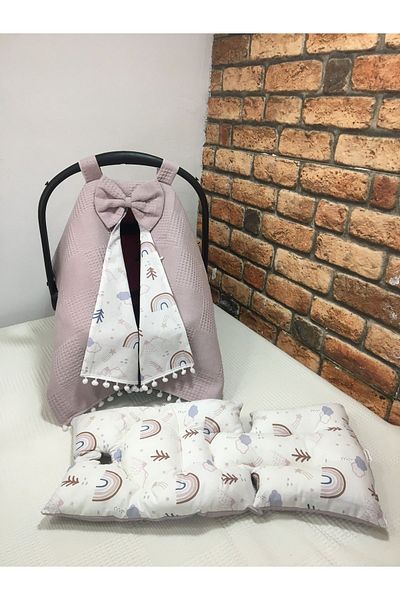 BUSEBABYHOME Lavender Stroller Cover and Stroller Cushion Set of 2
