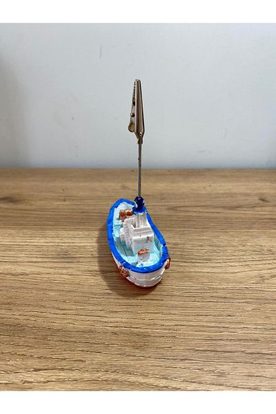 TÜRKÜ HEDİYELİK Ship Note Holder |   Photo Holder |   Metal Clamp Note Holder Note Holder |   Gift