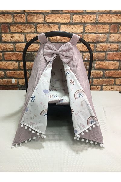 BUSEBABYHOME Lavender Stroller Cover and Stroller Cushion Set of 2
