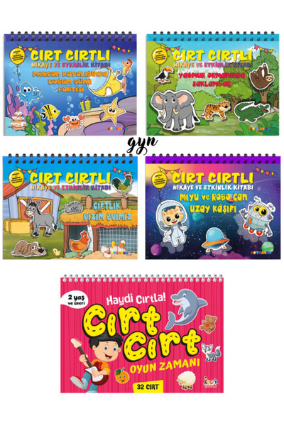 Bıcırık Yayınları Cırt Cırtlı Hikaye ve Aktivite Kitap Serisi ve Cırt Cırt Oy...