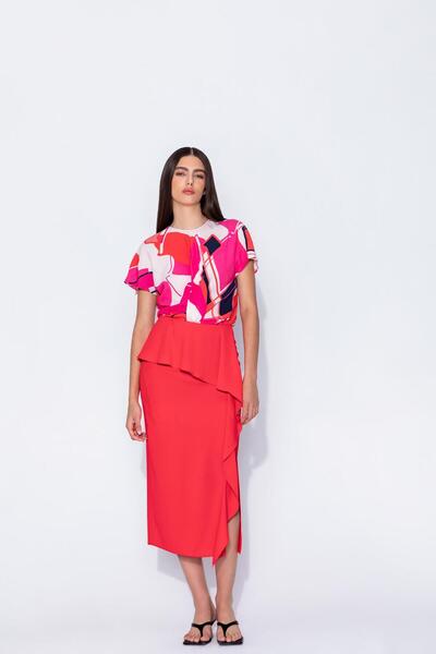 KAMEYA 30402 Etek Kırmızı