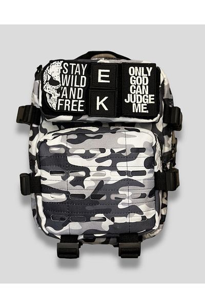 KDNZ EVO 2.0 MINI 9LT WHITE CAMO BACKPACK 1 PIECE PATCH