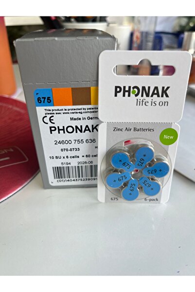 PHONAK 675 numara işitme cihazı  pili