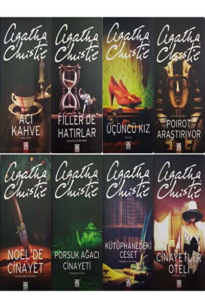 Altın Kitaplar AGATHA CHRISTIE KİTAPLARI MİDİ BOY 8 ADET SET