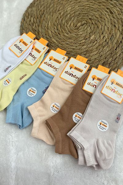 Dündar Scented Bamboo 6-Piece Booties Socks