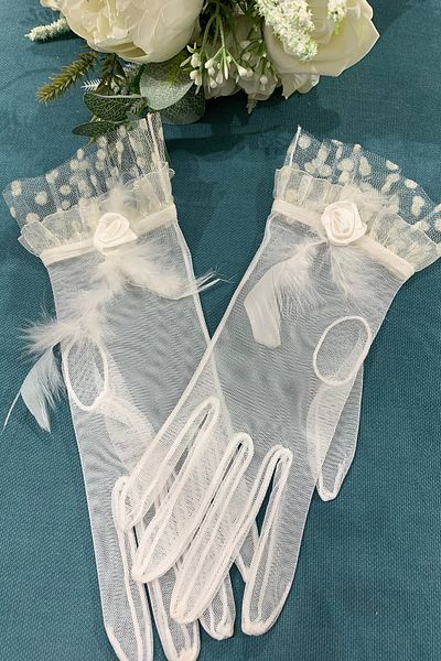 Turkuaz Bridal Gloves, Wedding Gloves, Gloves – Bridal Accessory – Bridal Accessory – Bridal Accessory