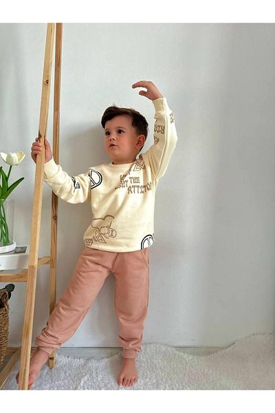 CANDA Boy's Set - Printed and Long Sleeve
