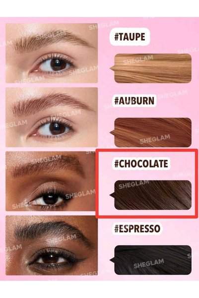 SHEGLAM Liquide kaş fırçası daldırma çikolata